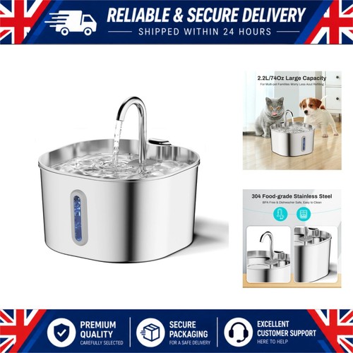 Stainless steel cat water - stainless,