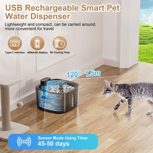 Cat water fountain for - water,