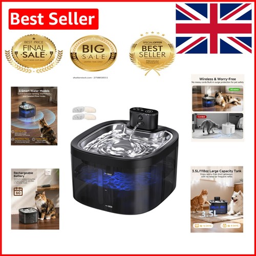 Quiet rechargeable cat water - rechargeable,