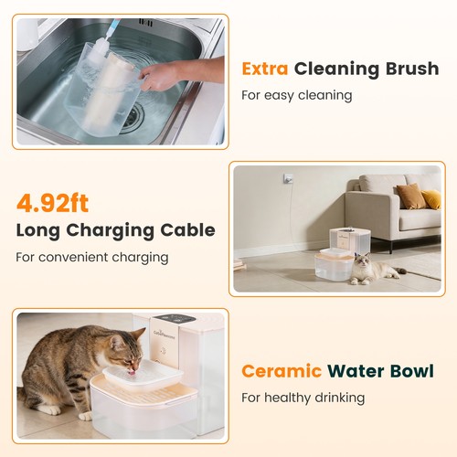 1pc smart pet water - water, fountain