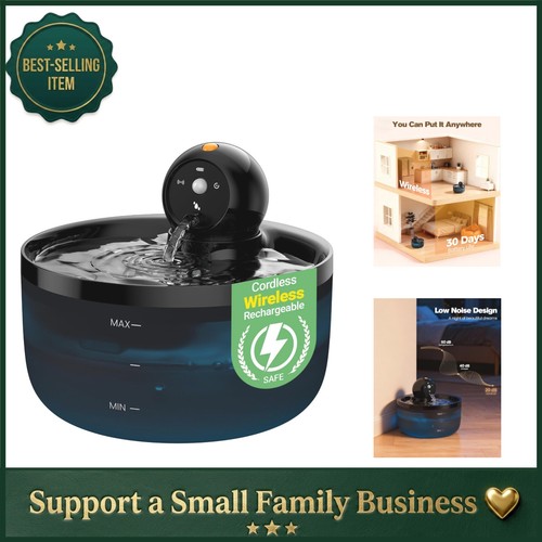 Pet water fountain 2 6l - fountain,