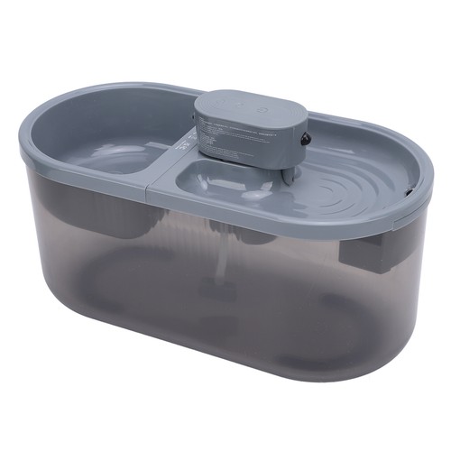 Gray smart cat water fountain - smart,