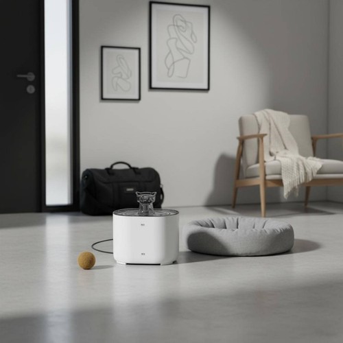 Rechargeable feline fountain - feline,
